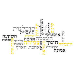 מדבקת קיר מילות העצמה