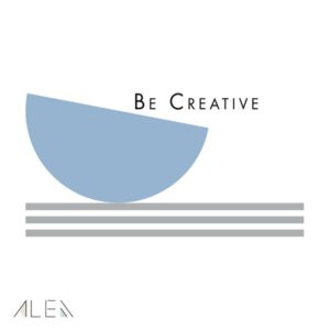 מדבקת קיר צורות אבסטרקט BE CREATIVE