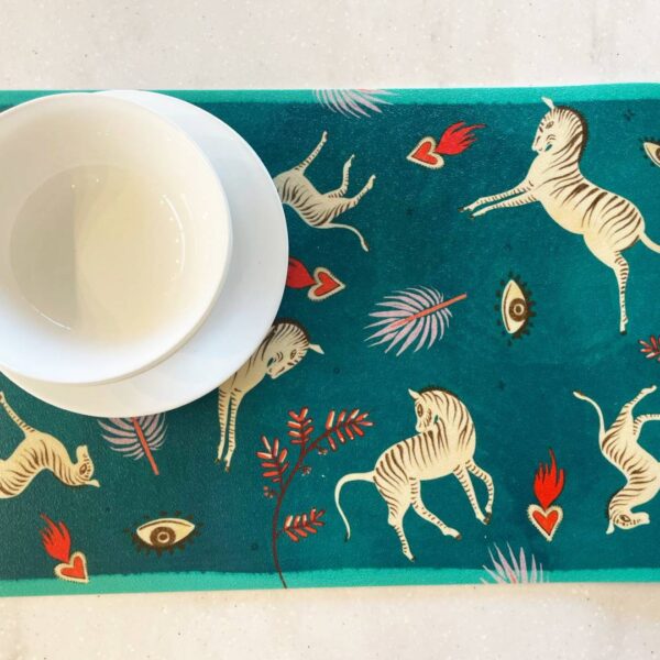 פלייסמט פי וי סי Bandana x sarahjane כחול