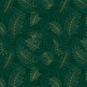 טפט עלים ירוקים ועלי זהב