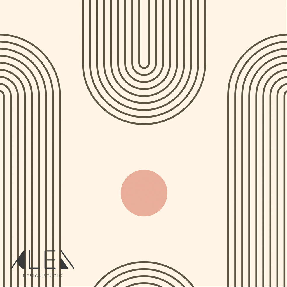 טפט קשתות מודרניות בנקודות פודרה – תמונה 2