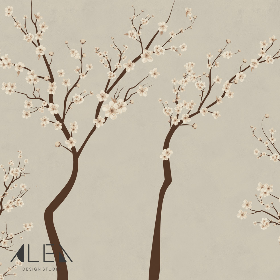 טפט פריחת דובדבן שקטה – תמונה 2