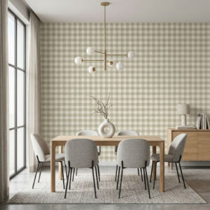 טפט שתי וערב ירוק מרווה