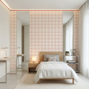 טפט שתי וערב ורוד ושמנת