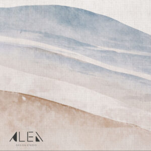 שטיח פי וי סי עגול לחדר ילדים גלי חוף