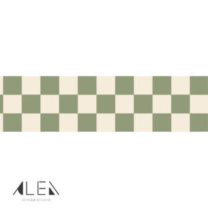 מדבקת בורדר דמקה זית מעושן ושמנת