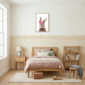 מדבקת בורדר לחדר ילדים קשתות בז׳ רך