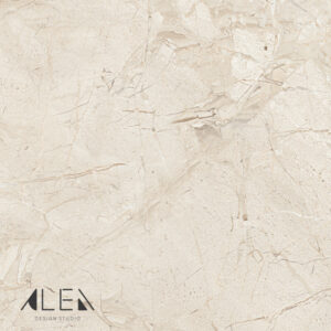 מפת שולחן פי וי סי מרובעת דמוי טרוונטין בגוון שמנת