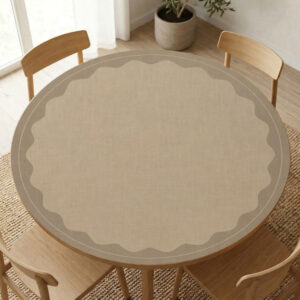 מפת פי וי סי עגולה דגם גלים בז׳