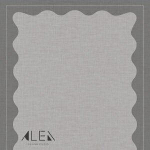 שטיח פי וי סי לסלון/לחדר מלבני גלים אפור