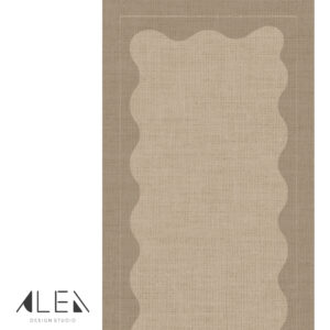 שטיח מטבח פי וי סי גלים בז'