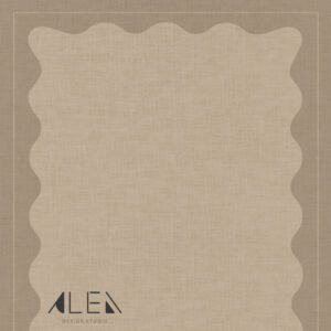 שטיח פי וי סי לסלון/לחדר מלבני גלים בז'