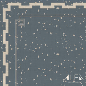 שטיח פי וי סי לסלון כחול ארט דקו