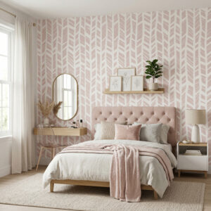 טפט פישבון ורוד עדין