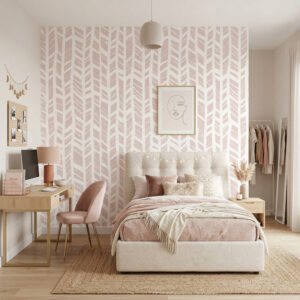 טפט פישבון ורוד עדין