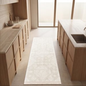 שטיח פיויסי למטבח בז׳ אתני עדין