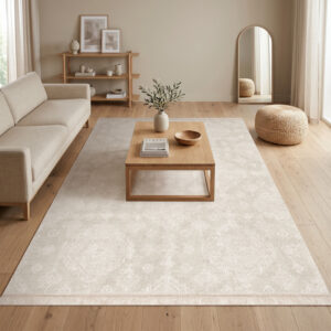 שטיח פיויסי לסלון/לחדר בז׳ אתני עדין