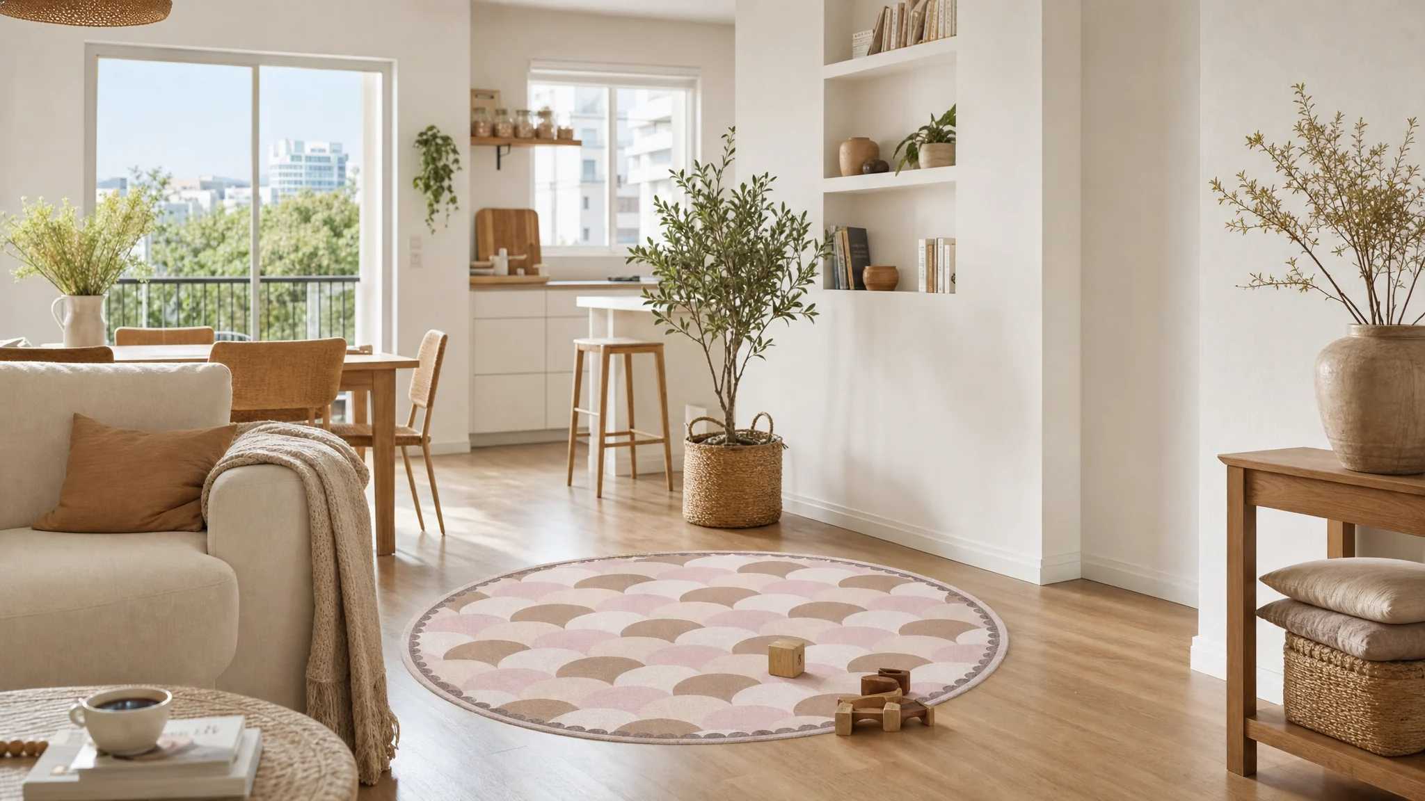 שטיח PVC מעוצב בסלון ביתי - ALEA DESIGN