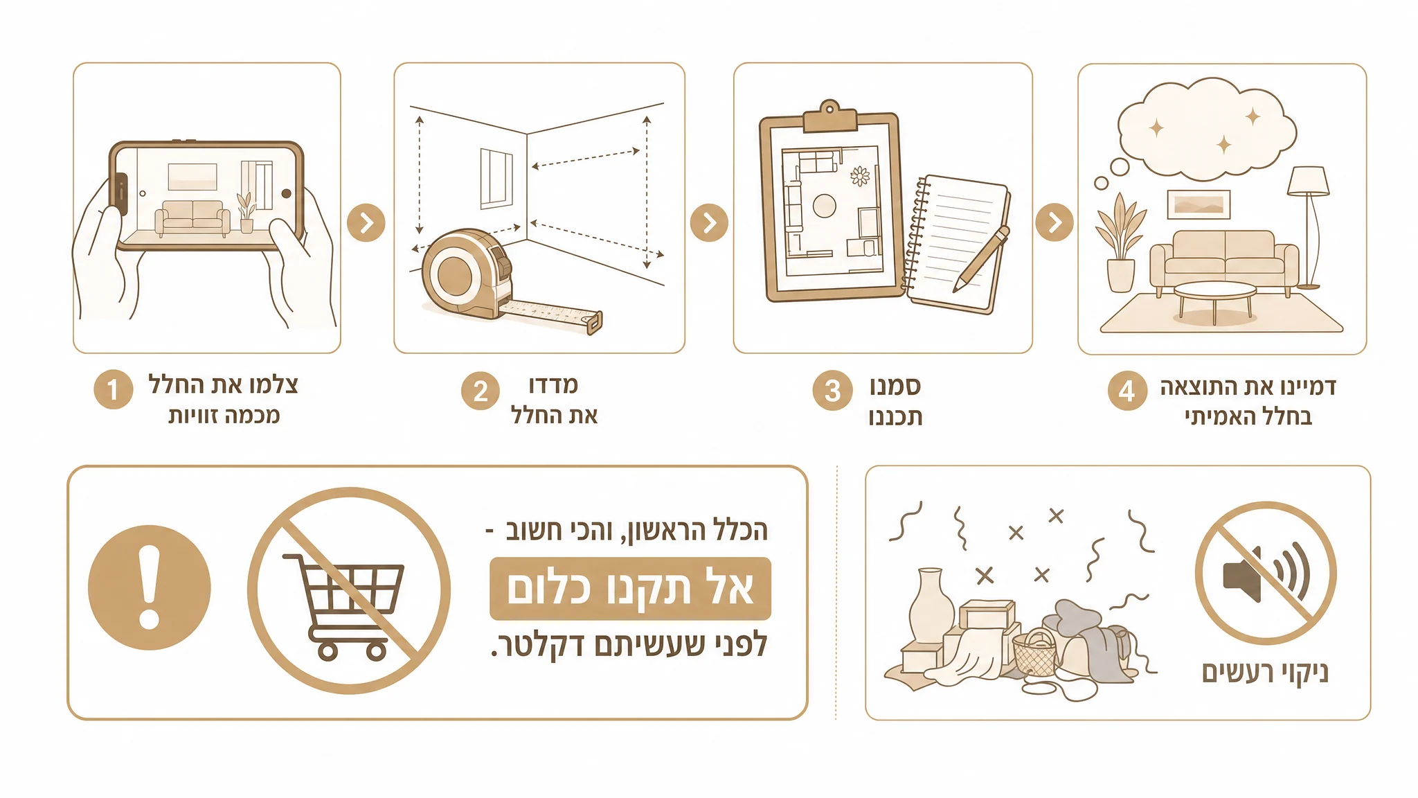 עיצוב DIY לבית - בחירת שטיח ומדידות נכונות לסלון