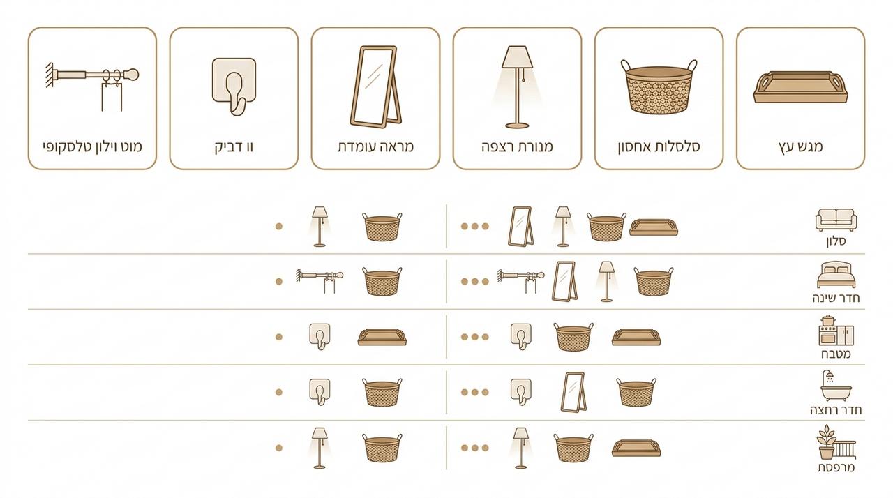 מטבח בדירה שכורה עם חיפוי PVC וידיות מוחלפות