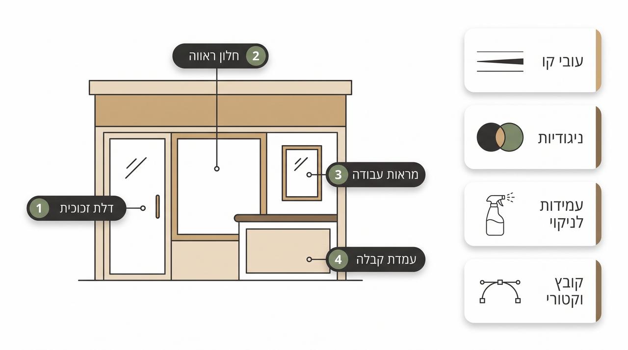 שטיח PVC על רצפת מטבח, חומר עמיד וקל לניקוי