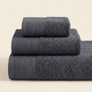 מגבת HYGGE אפור קריר stack