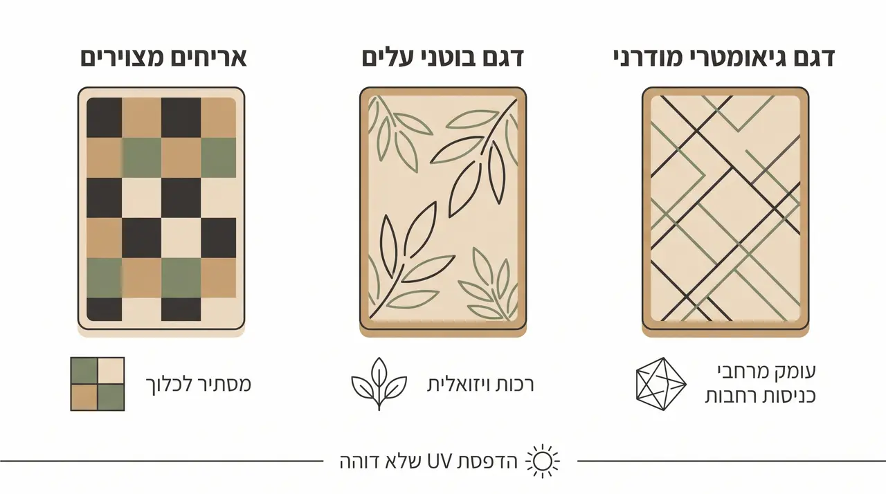 שלושה דגמי שטיחי כניסה מומלצים